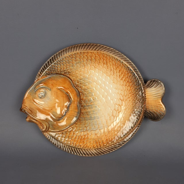 Ceramic Fish Plate Set by Casale M. R.B., 1960s, Set of 7 For Sale - Image 6 of 11