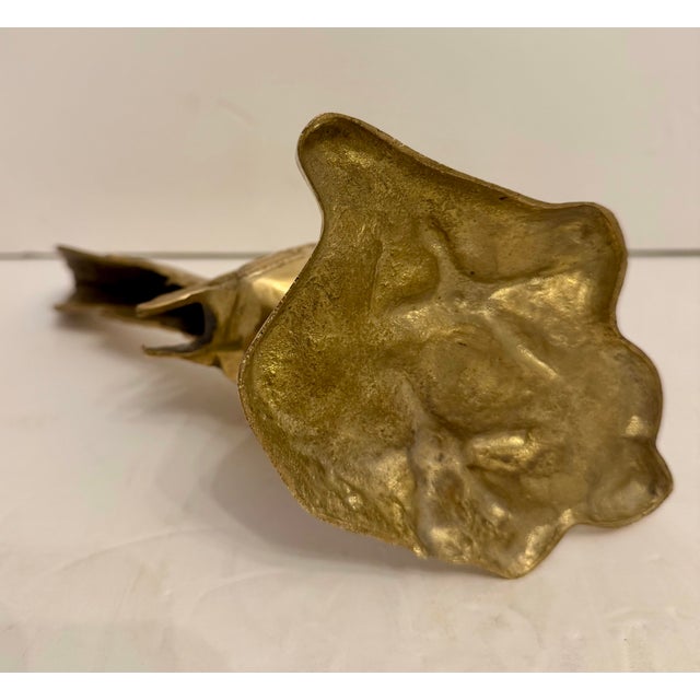 Metal Vintage Hollywood Regency Brass Roadrunner Bird Sculpture For Sale - Image 7 of 12