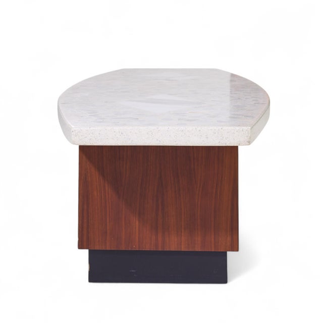 Mid 20th Century Harvey Probber Mid Century Terrazzo and Walnut Coffee Table For Sale - Image 5 of 10