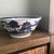 Chinoiserie Large Vintage Chinoiserie Blue and White Bowls a Pair For Sale - Image 3 of 12