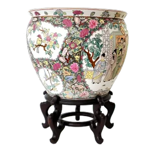 Planter Fishbowl Goldfish Gold Fish Bowl & Stand