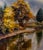 Late 20th Century Vintage Watercolor Landscape Painting Signed L. Hansen For Sale - Image 5 of 5