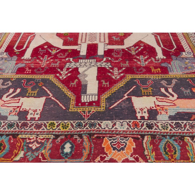 Early 20th Century Antique Persian Shiraz Rug, 05'02 X 07'09 For Sale - Image 5 of 10