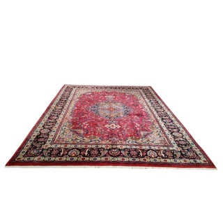 Mid 20th Century Persian Sarouk Hand Made Rug - 8x10 For Sale