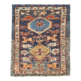 Antique Caucasian Kuba Rug 3'0" X 3'5'' For Sale