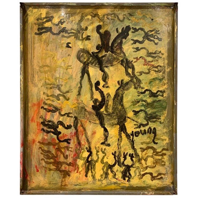 Freedom Warriors on Horseback' by Purvis Young For Sale - Image 9 of 18