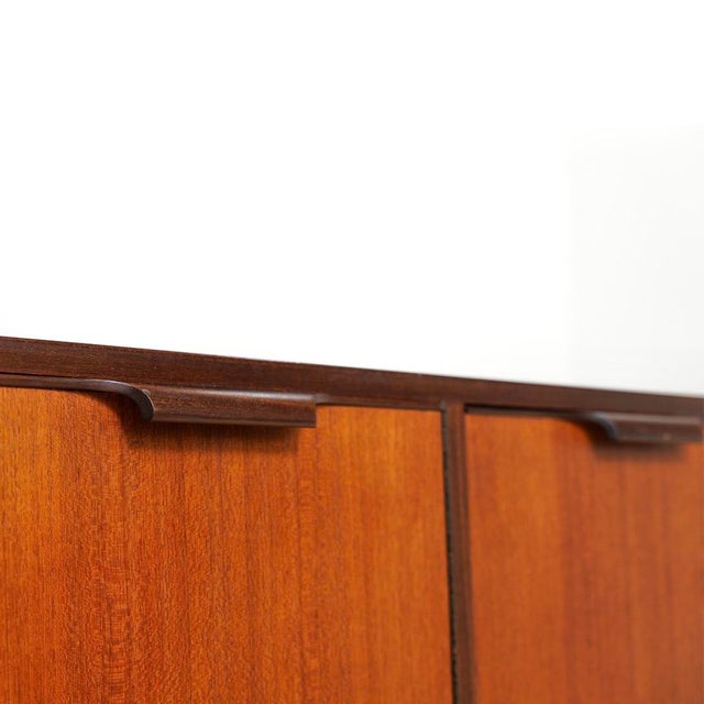 Wood Mid Century Teak Credenza Attributed to Ward and Austin For Sale - Image 7 of 10