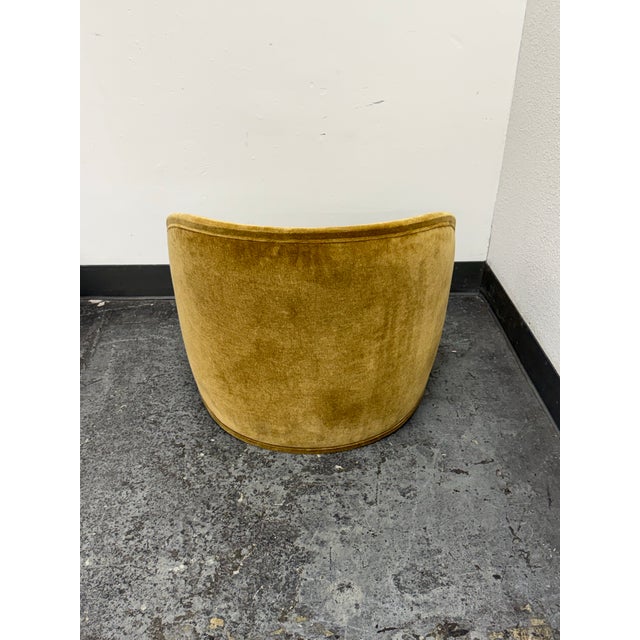Modern Bespoke Mohair Brown Sugar Chair For Sale - Image 3 of 12