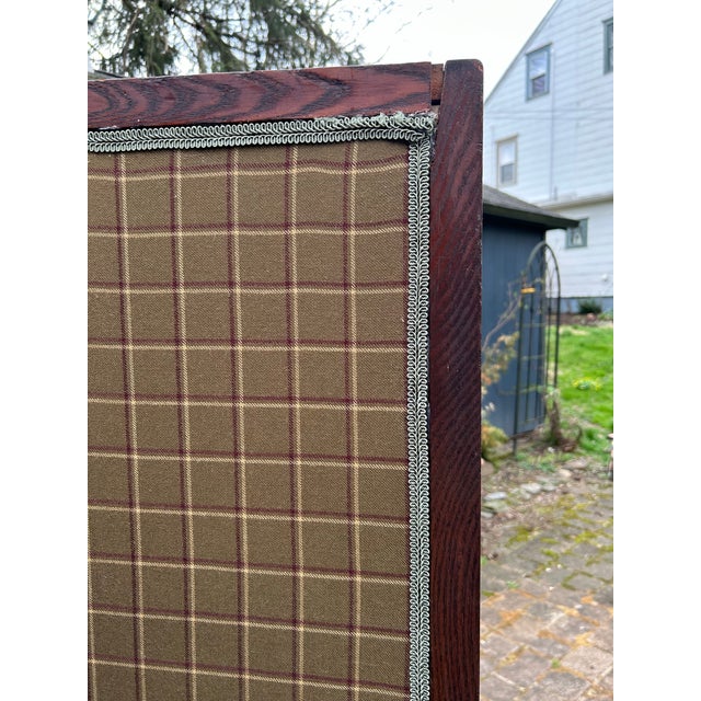 Antique Crewel Folding Screen For Sale - Image 4 of 7