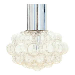 Large Mid-Century Bubble Glass Pendant Light by Helena Tynell for Limburg, Germany, 1960s/1970s