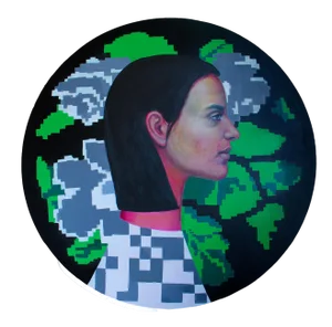 Natasha Lelenco, Currency #2, 2019, Painting on Plywood