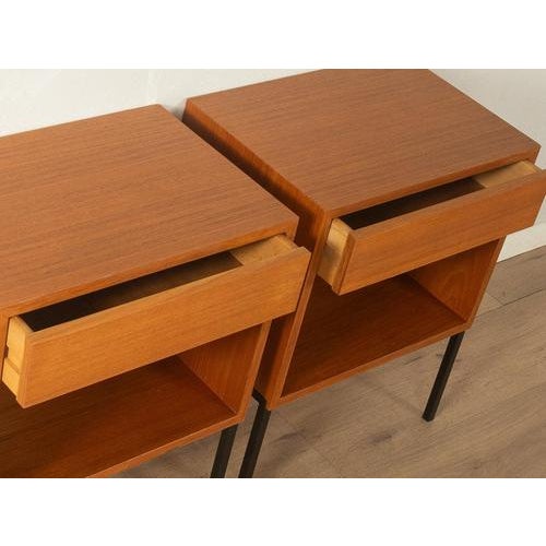 Wood Bedside Tables, 1960s, Set of 2 For Sale - Image 7 of 10