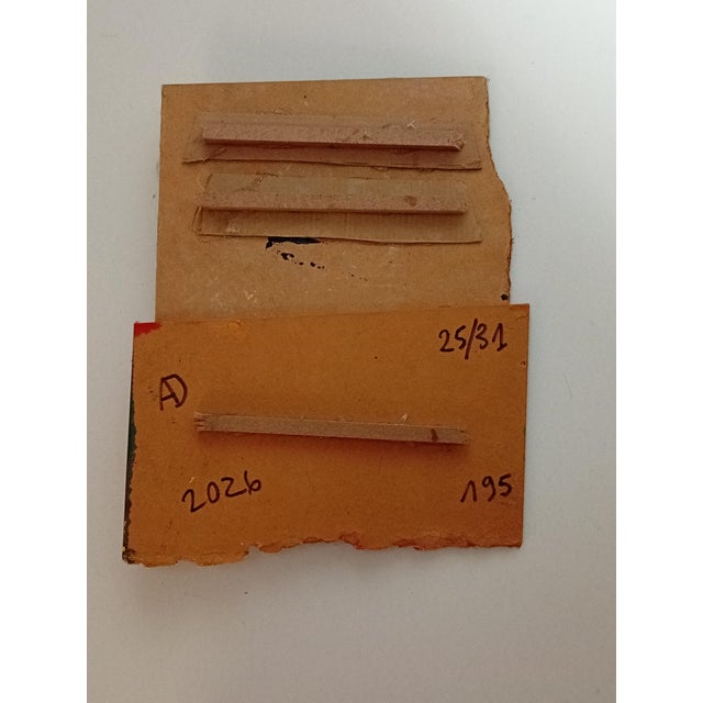 Wood Contemporary Abstract Aerosol on Assembled Masonite (Isorel) "Untitled 195" by Andre Debono For Sale - Image 7 of 7