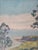 Paper 1930s Santa Barbara Oil Painting Early California Coastal Landscape For Sale - Image 7 of 16