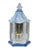 Chinese A Pair of Vintage Brighton Blue and White Chinese-Style Pagoda Wall Lamps For Sale - Image 3 of 17