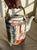 Rose Rose Medallion Chinese Woven Tea Basket With 2 Cups & a Teapot, Antique For Sale - Image 8 of 10