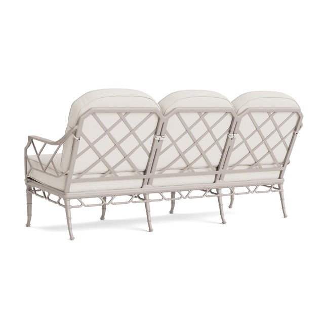 Not Yet Made - Made To Order Brown Jordan Calcutta Sofa, Dove frame with Fusion Natural fabric For Sale - Image 5 of 11