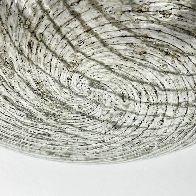 Mid-Century Modern Vintage Swirled Murano Glass Pendant Lamp from La Murrina, Italy, 1970s For Sale - Image 3 of 13