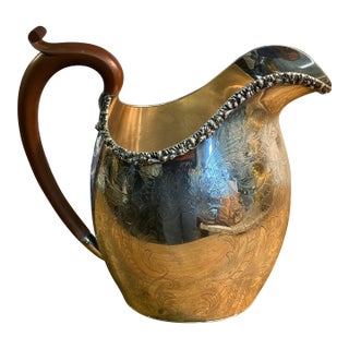 Antique Ellis Barker Silverware Water Pitcher Sheffield England For Sale