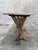 Antique Swedish Pine Sawbuck Console Table X Base Trestle Scrubbed Primitive 79 For Sale In San Francisco - Image 6 of 7