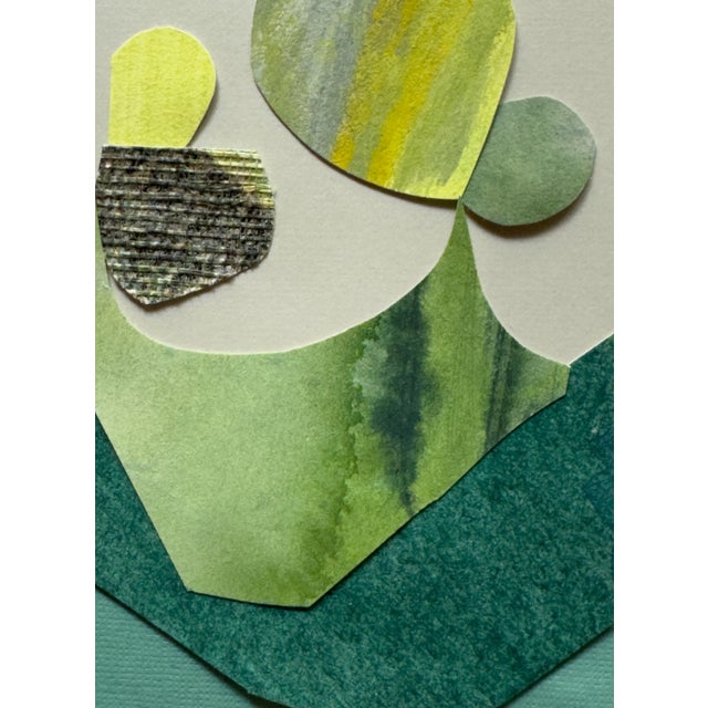 "Petal 1" Original Mixed-Media Collage on Paper by Zac Woodiel For Sale In Little Rock - Image 6 of 10