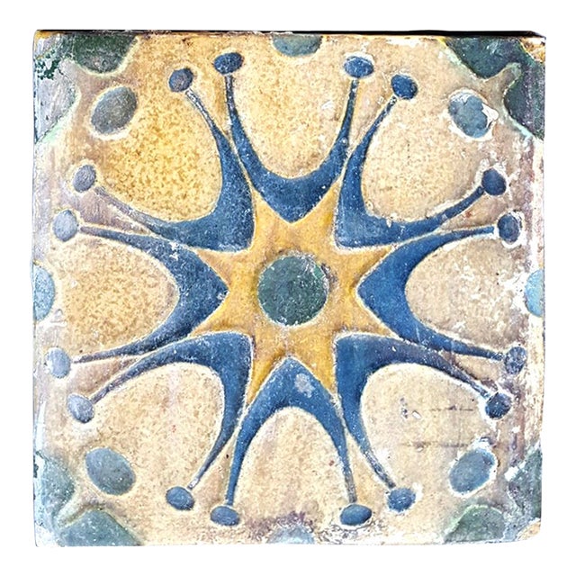1920s Reclaimed Early California Decorative Tile For Sale