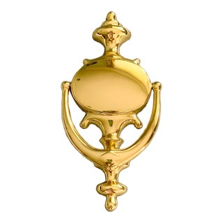 Vintage Baldwin Solid Brass Door Knocker – Brand New in Original Box For Sale