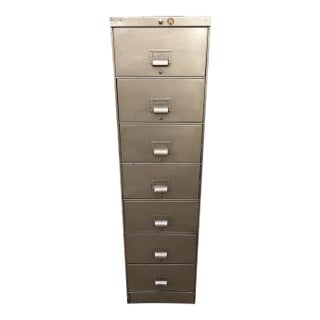 Art Metal Industrial 7-Drawer Vertical File Cabinet For Sale