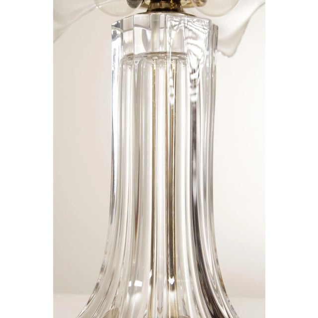 Late 20th Century Cofrac Art Verrier Style French Crystal Table Lamp For Sale - Image 5 of 12