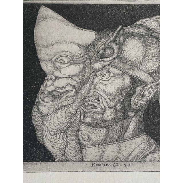 Paul Klee Comedian Etching Vintage Original Print For Sale In Denver - Image 6 of 9