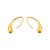Contemporary Tiffany & Co. Elsa Peretti Spain 18k Gold Teardrop Earrings For Sale - Image 3 of 8