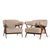 Mid-Century Modern Ward Bennett Mid Century Sculptural Walnut Lounge Chairs - Pair For Sale - Image 3 of 12