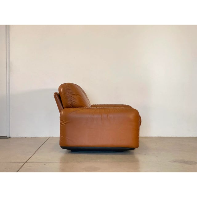 Set of Piumotto Model Leather Armchairs by Arrigo Arrigoni for Busnelli, 1970s For Sale - Image 13 of 18