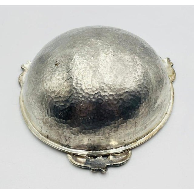 1980s Emilia Castillo Silver Bowl With Volcanic Rock Base & Spoon, Mexican Modernism For Sale - Image 15 of 18
