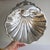 Metal Large Antique Silver Clam Shell Bowl With Shell Feet Centerpiece For Sale - Image 7 of 10