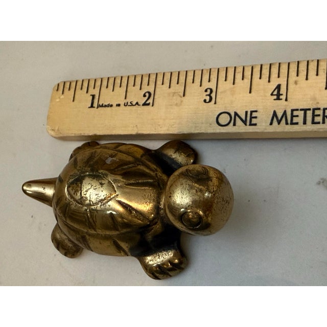 Bronze Turtle Statue Animal Sculpture Christmas Gift Turtle Figure Tortoise Mini For Sale - Image 4 of 11