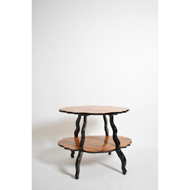 19th Century Napoleon III Diamond Pattern Side Table For Sale - Image 6 of 6