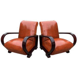 Set of Art Deco Armchairs by Jindřich Halabala For Sale