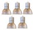 Vintage Industrial Hanging Lamp Sunlux, 1980, Set of 5 For Sale
