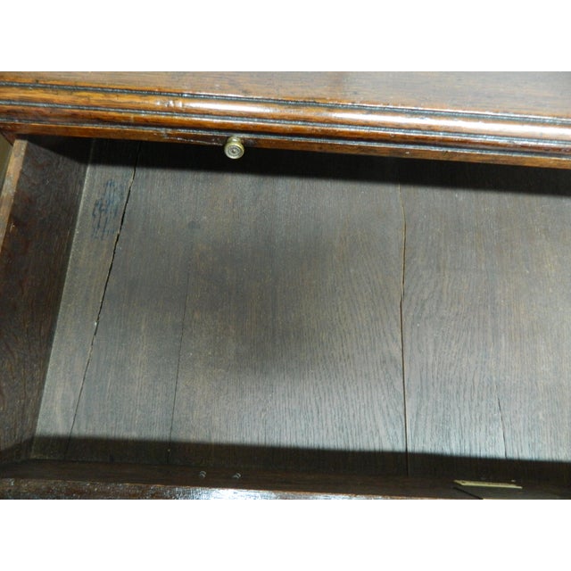 Oak Knee Hole Desk by W.R. Simkin For Sale - Image 14 of 18