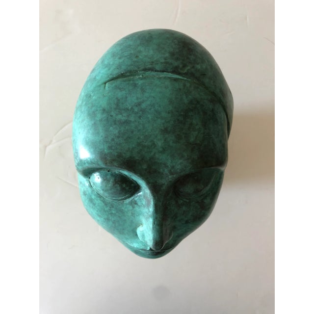 2000s "Mena" Abstract Bronze Sculpture of Woman by Rudy Gonzales For Sale - Image 9 of 12