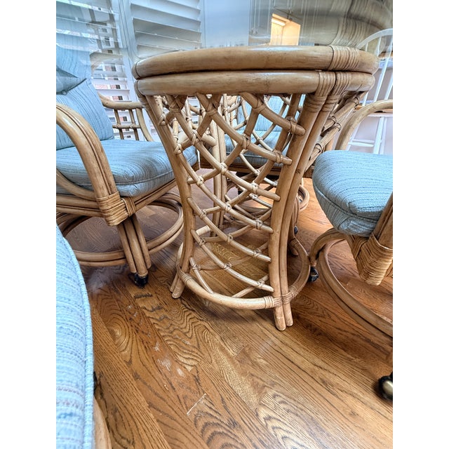 Vintage Lane Ventura Glass Top Table and 4 Chairs For Sale In Nashville - Image 6 of 12