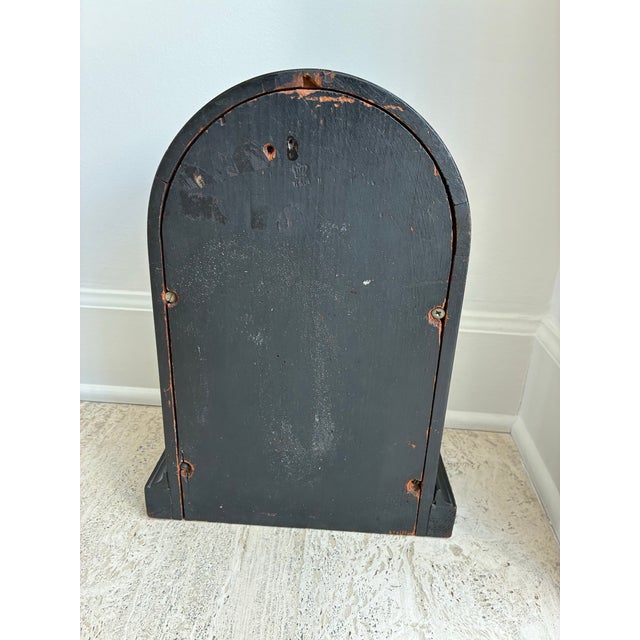 Black Victorian Mantle Clock For Sale - Image 8 of 8