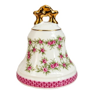 Mid 20th Century Lefton China Hand-Painted Porcelain Bell For Sale