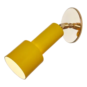 1960s Tito Agnoli Perforated Yellow Metal & Brass Sconce for O-Luce
