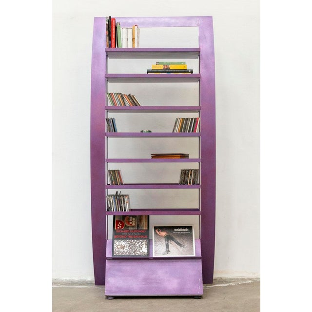 Purple Metal Bookcase from CMP&P Milano For Sale - Image 13 of 14
