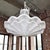 John Dickinson John Dickinson Style White Plaster Shell Form Pendant Light Fixture For Sale - Image 4 of 4