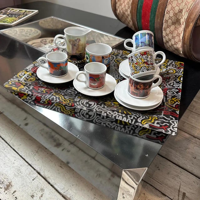1990s Modern Coffee Service and Serving Tray Cafè Des Arts by Lavazza For Sale - Image 13 of 18