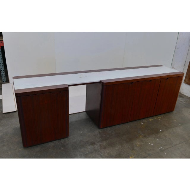 1970s Mid Century Modern Italian Credenza For Sale - Image 4 of 13