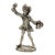Vintage Italian Handmade Genuine Silver Renaissance Drinking Man Figurine For Sale